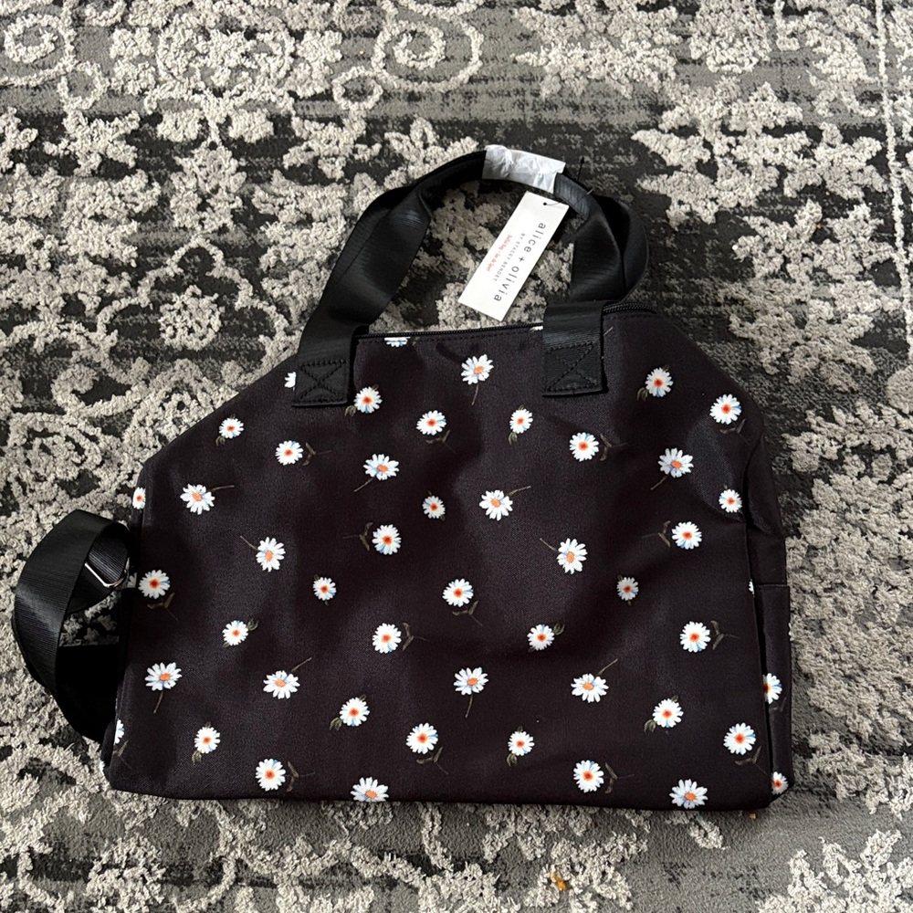 Alice + Olivia by Stacey Bendet Floral Black Tote Bag